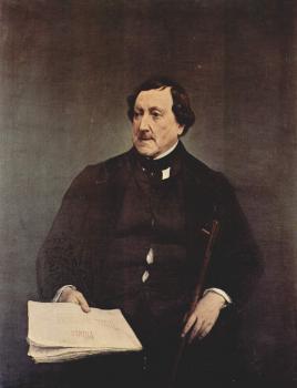 弗朗切斯科 海玆 Portrait of Gioacchino Rossini